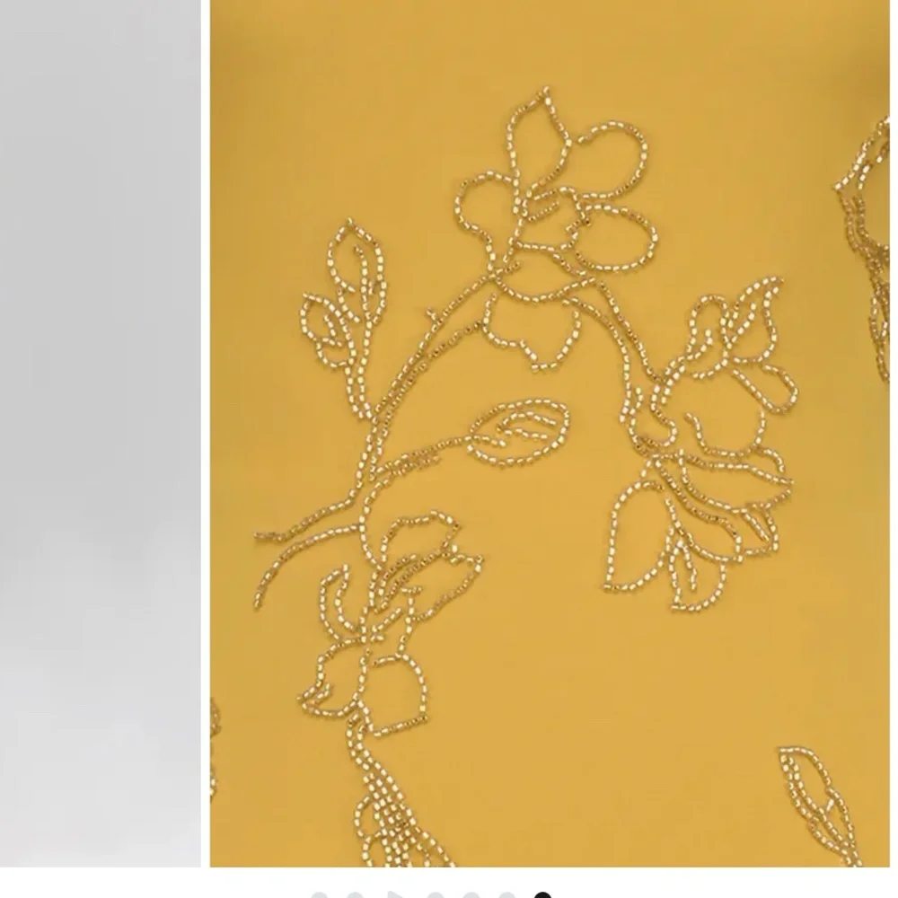 House of CB Rosalia Beaded Georgette Gown - Picture 4 of 10